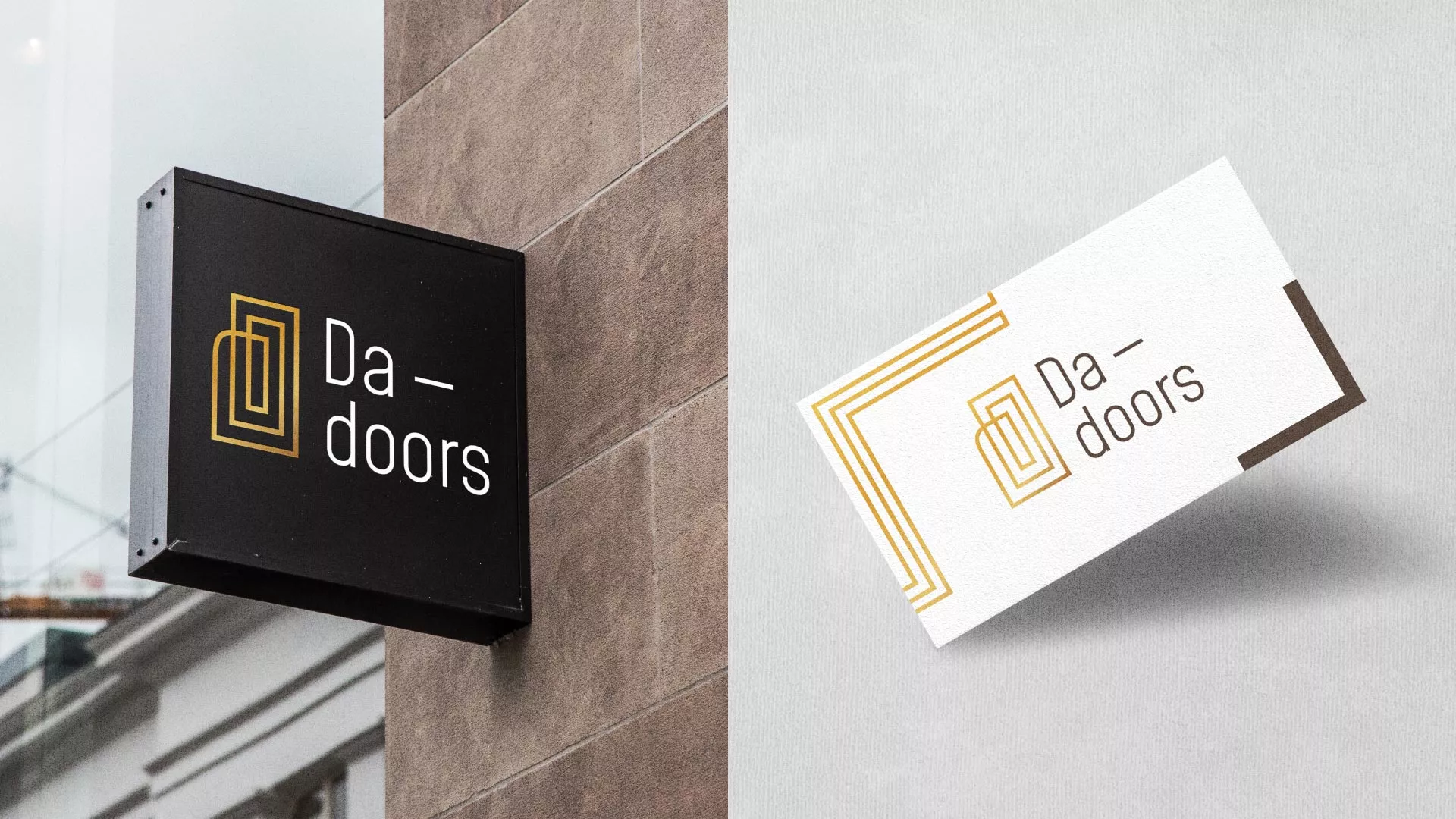 Разработка логотипа для компании «DA-DOORS» в Среднеуральске
